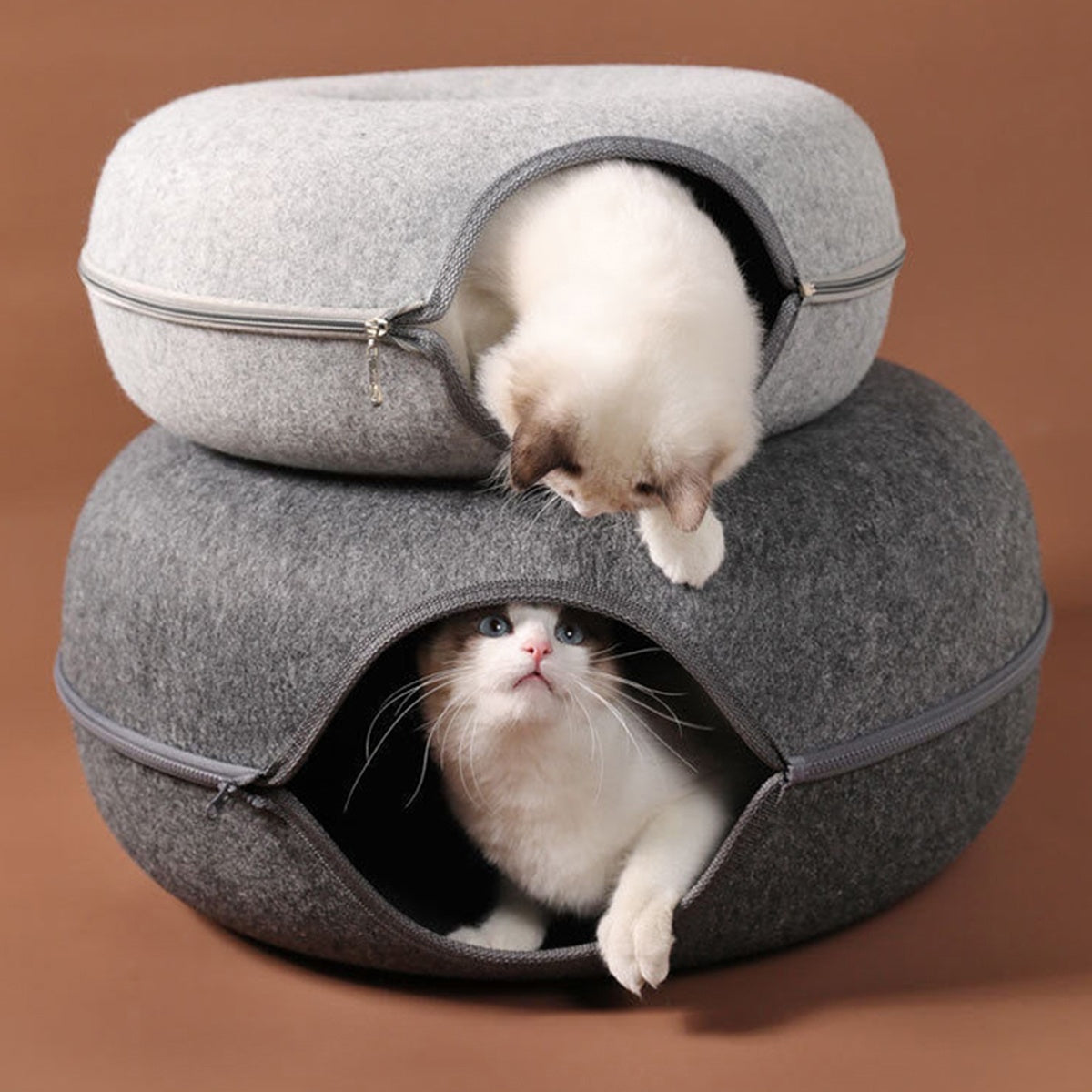 KittyDonut™ - Donutformet Tunnel-Katteseng