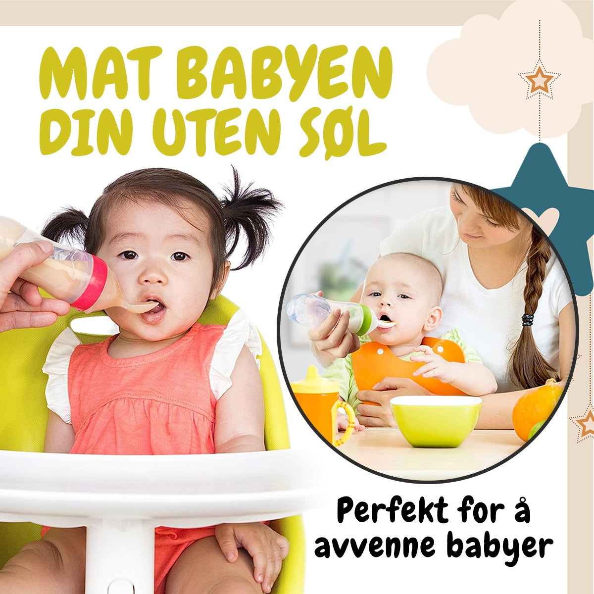 Squeez’nFeed™ - Mateflaske for Baby