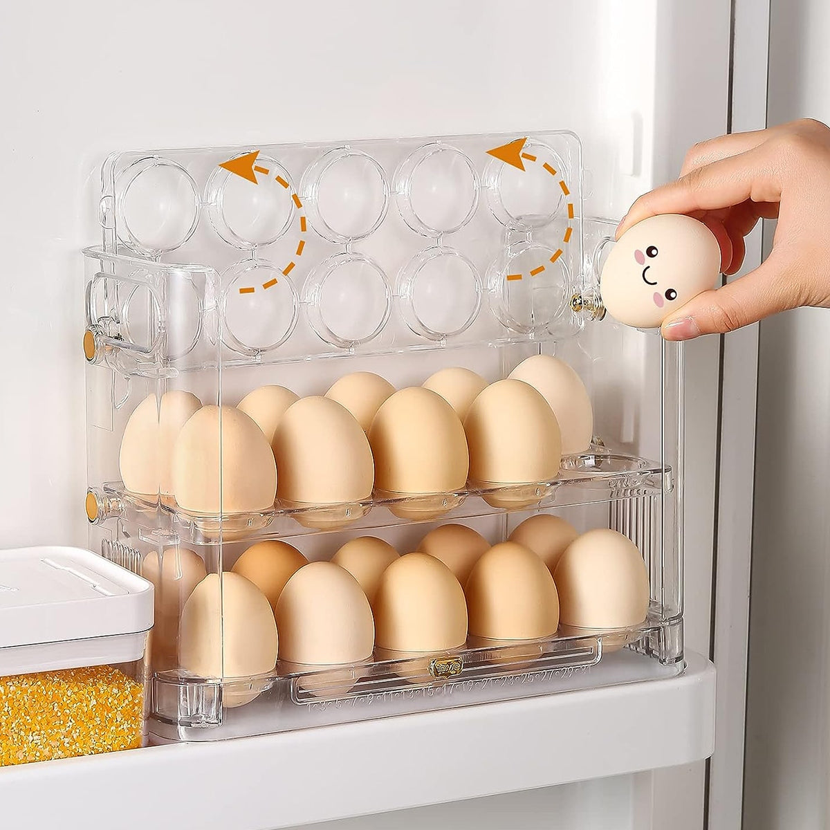 EggStack™ - Eggholder med 3 Hyller