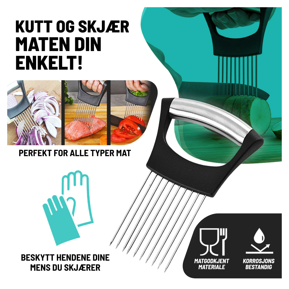 KitchenProng™ - Holder Løkgaffel for Skjæring (Kjøp 1 Få 1 GRATIS)