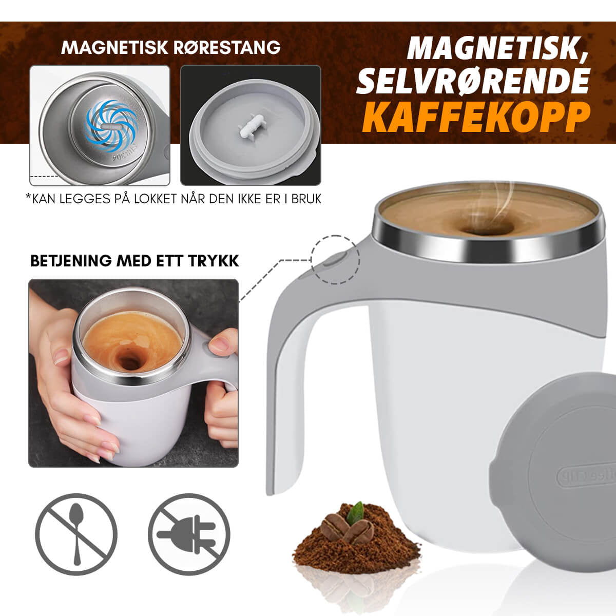 AutoCoffee™ - Magnetisk Selvrørende Kaffekrus