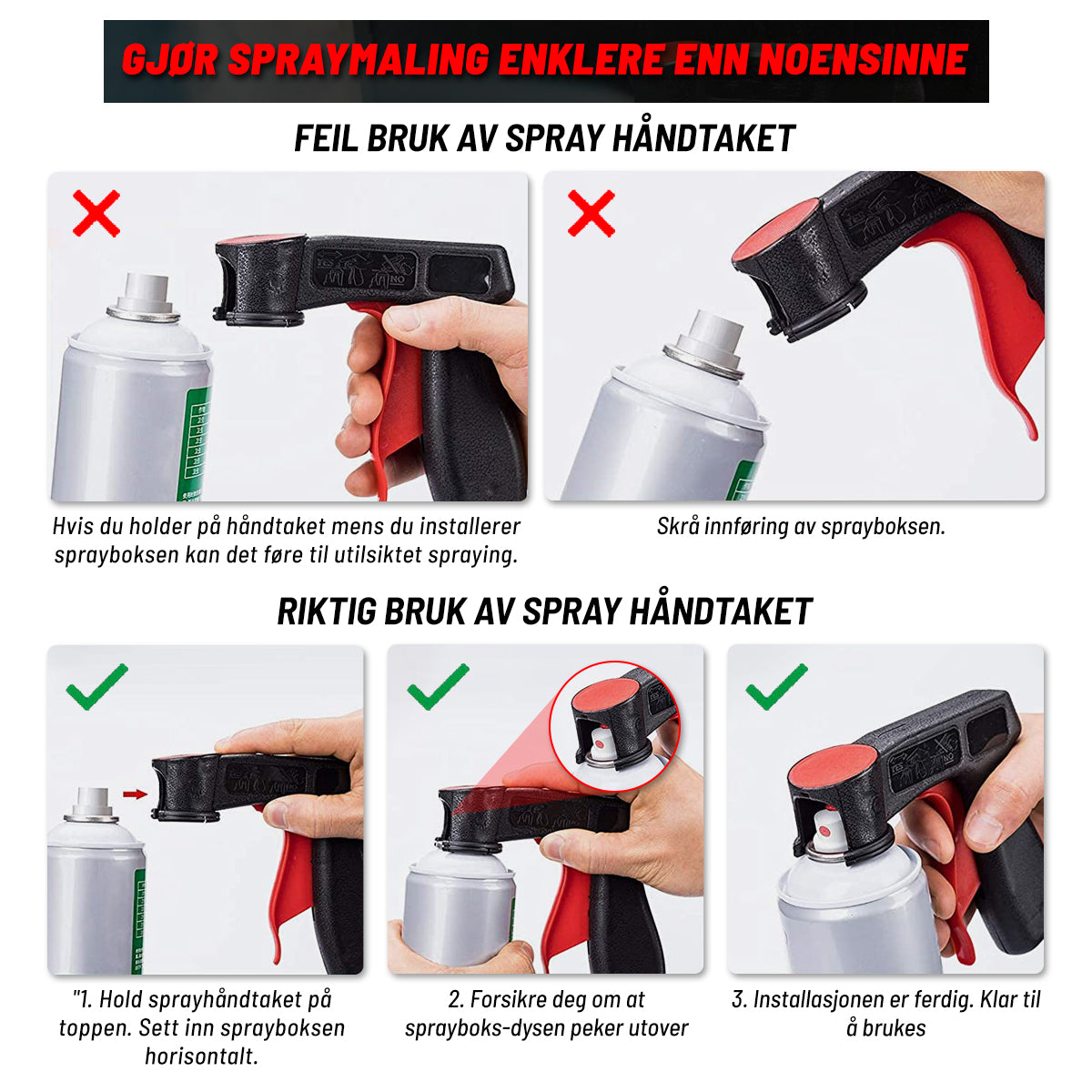 SuperSpray™ - Håndtak for Spraymaling (Kjøp 1 Få 1 GRATIS)