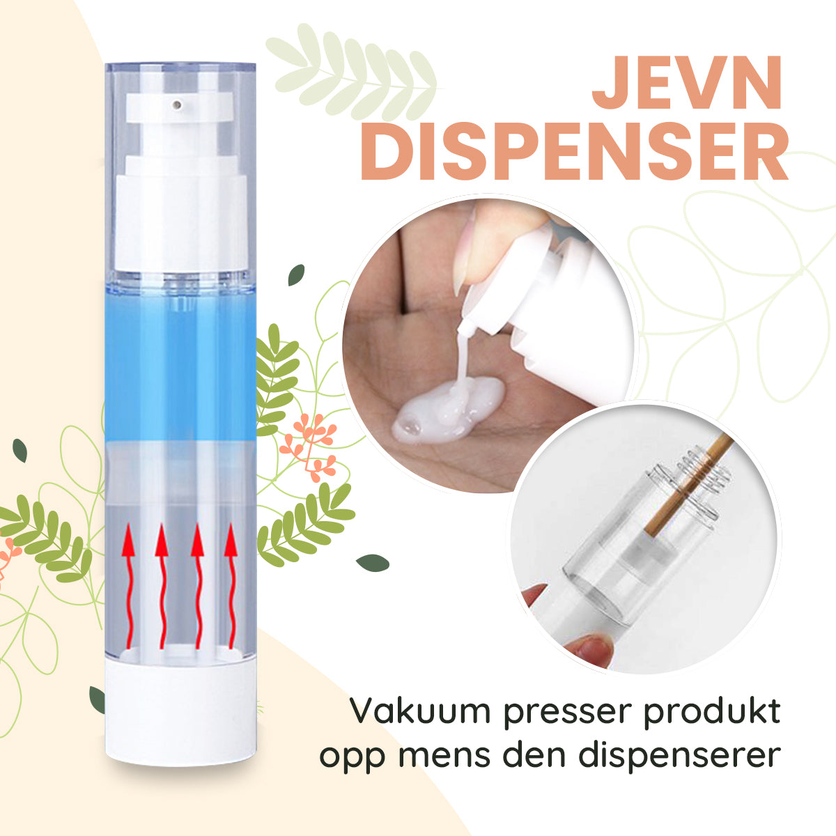 BeautyPump™ - Gjenfyllbar Vakuum Kosmetikkflaske (4 pakke)